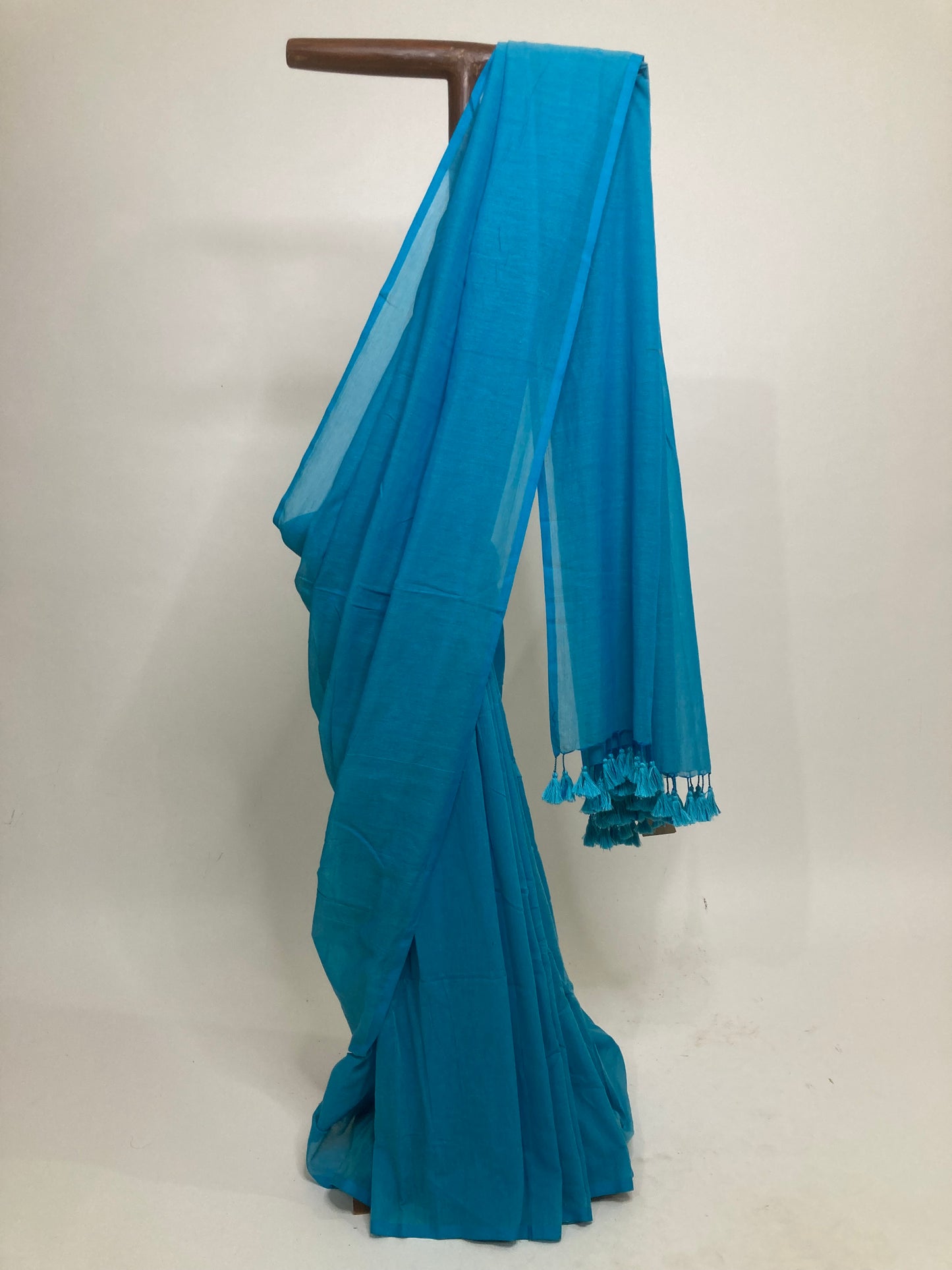 Royal Blue Mul Cotton Saree