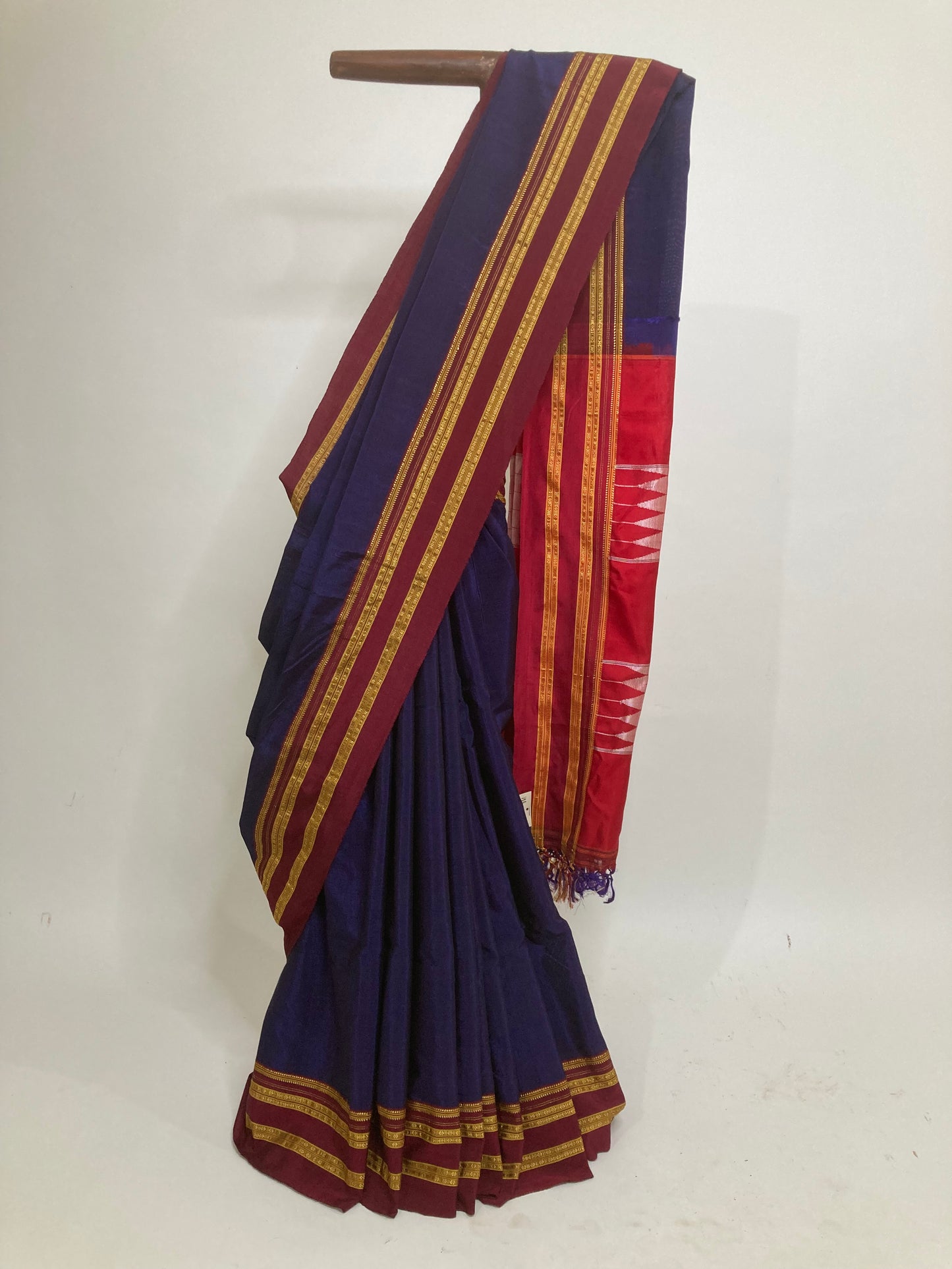 Deep Violet Ilkal Saree