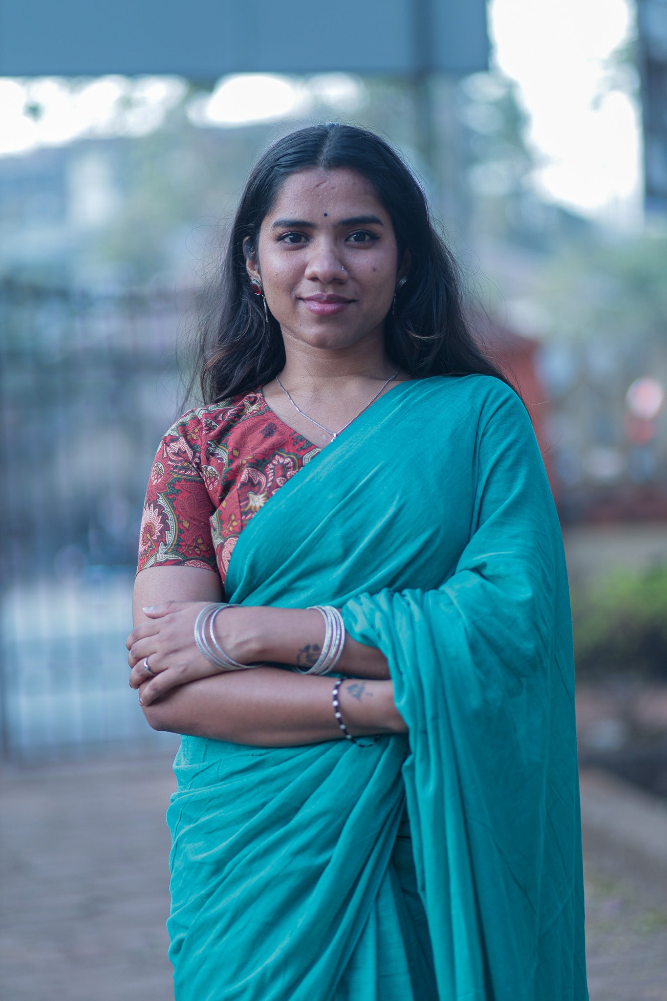 Shamrock Mul Cotton Saree