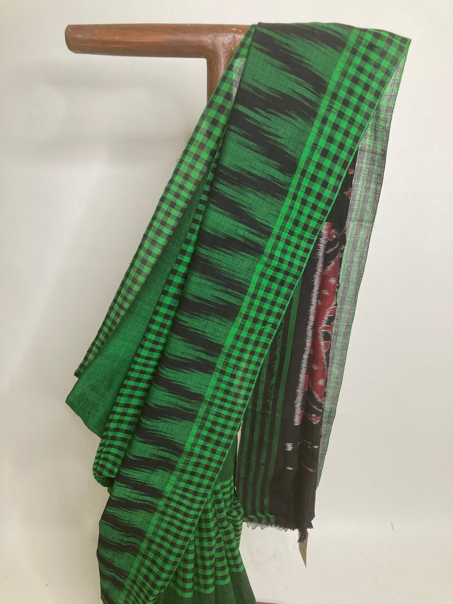 Emerald Sambalpuri Ikkat Saree