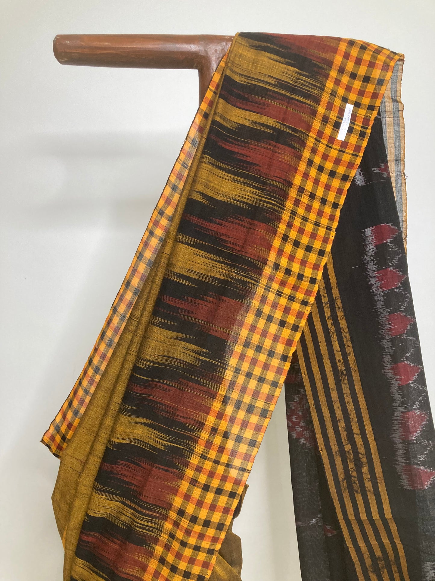 Marigold Sambalpuri Ikkat Saree