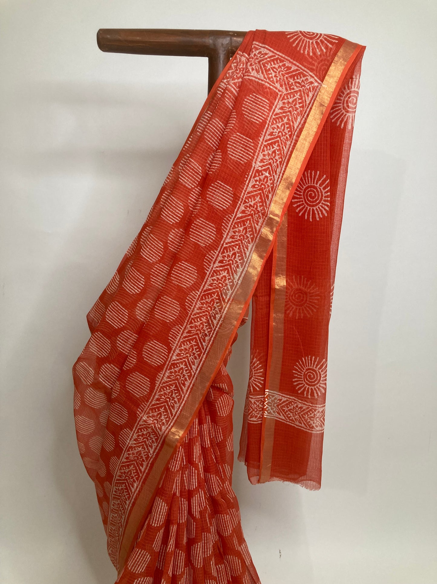 Fire Kota Doria Saree