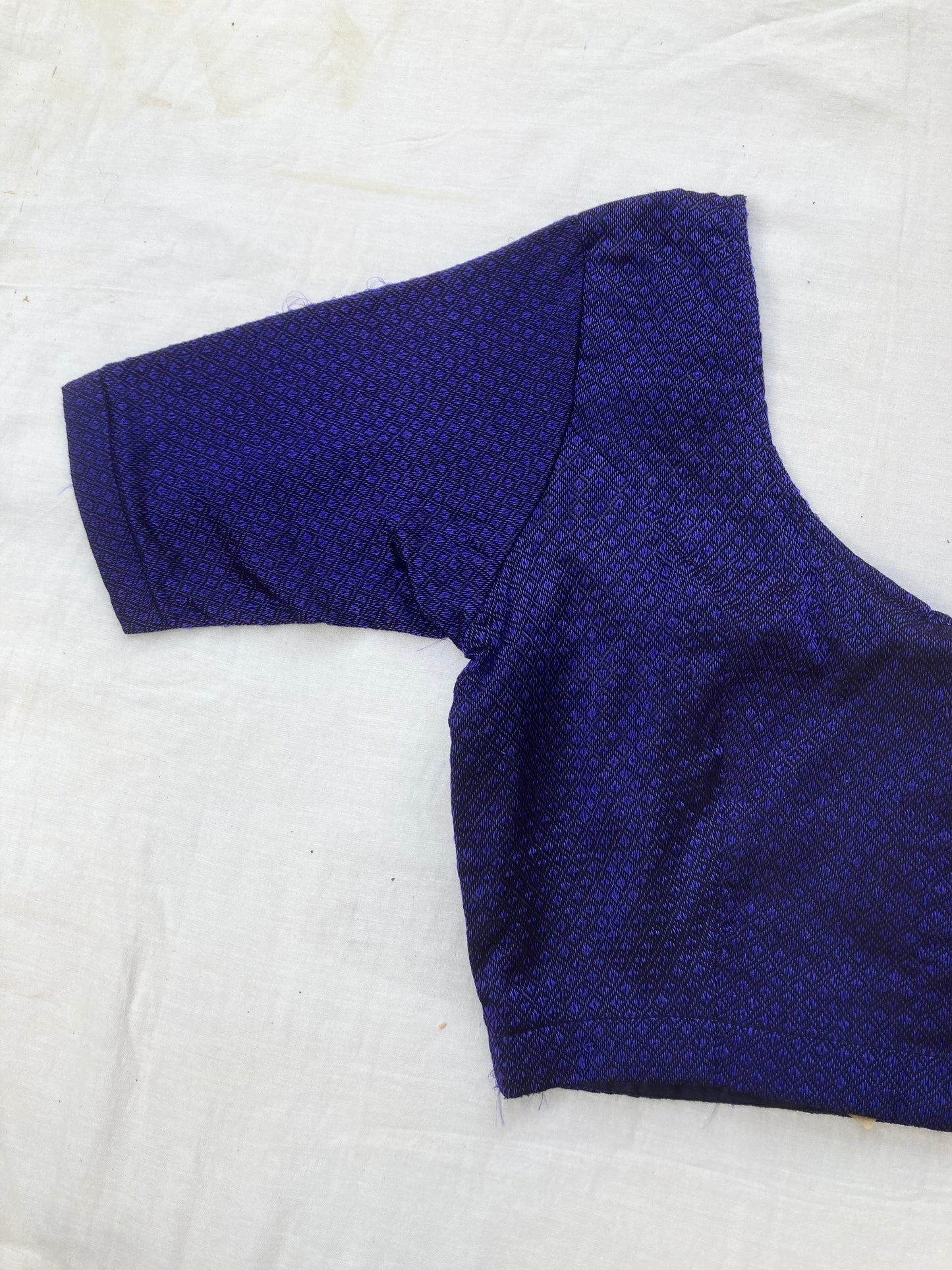 Dark Blue Hand Painted  Blouse