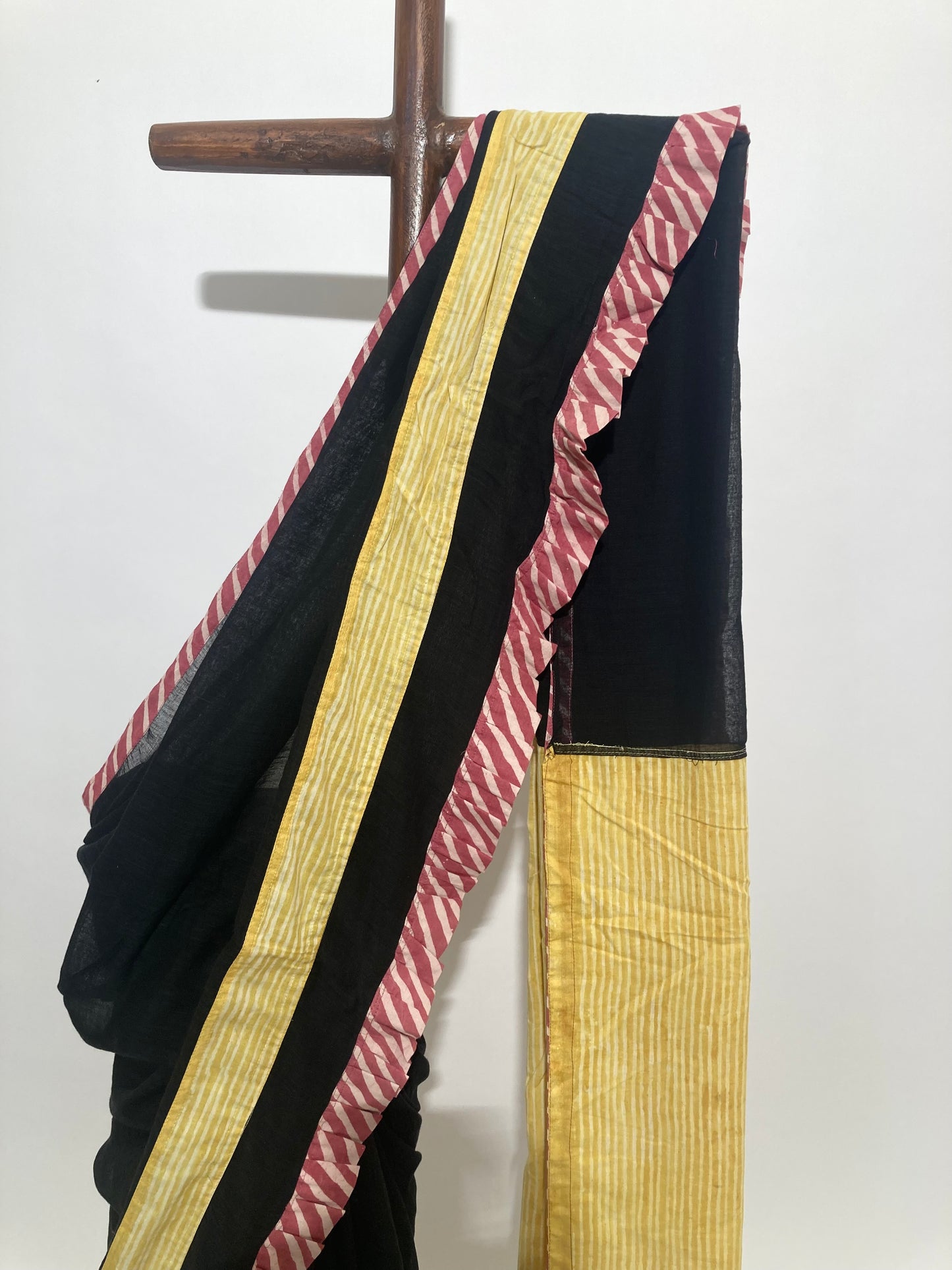 Charcoal Black Maanto Concept Saree