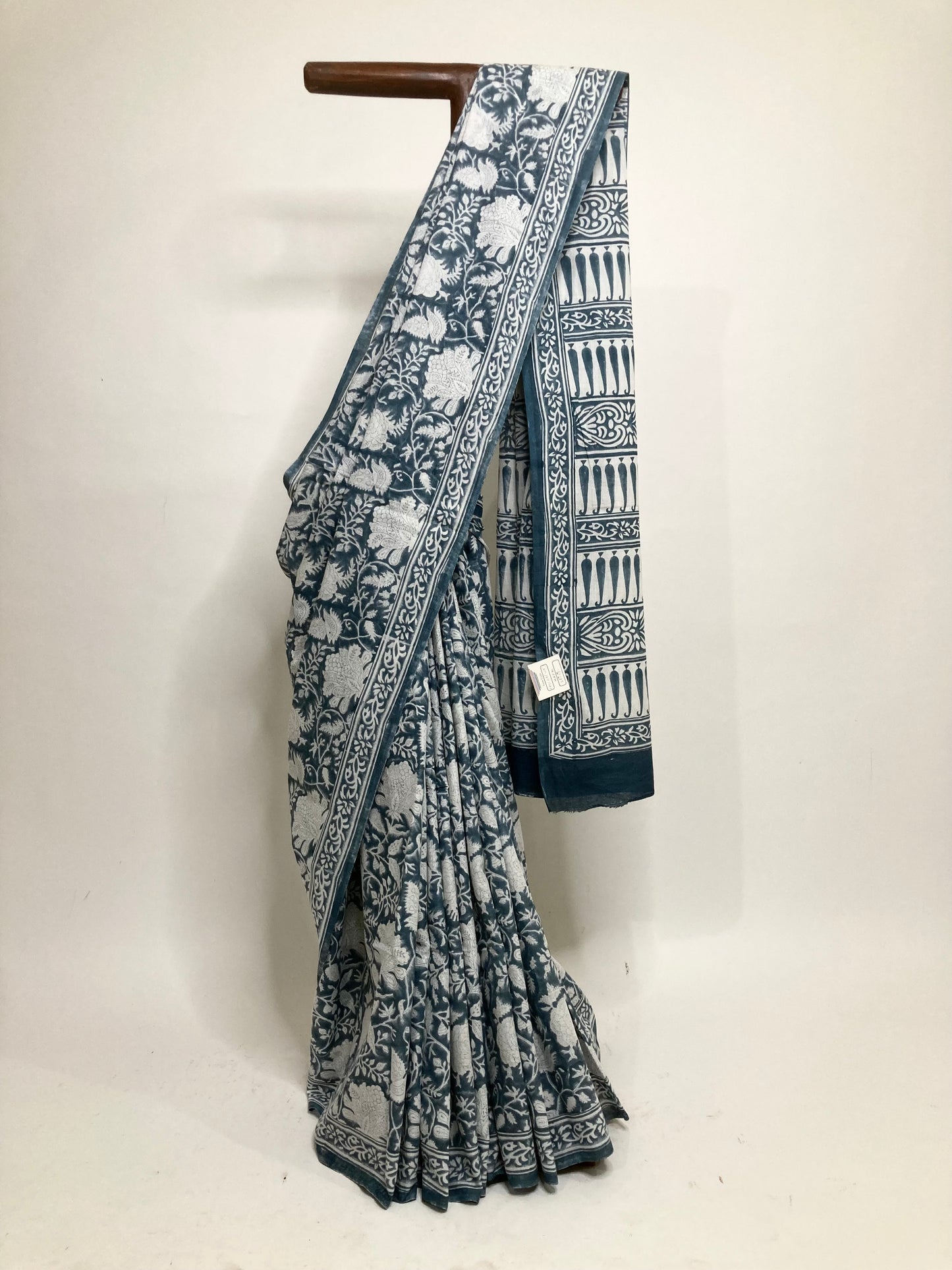 Coin Bolck Printed Cotton Saree