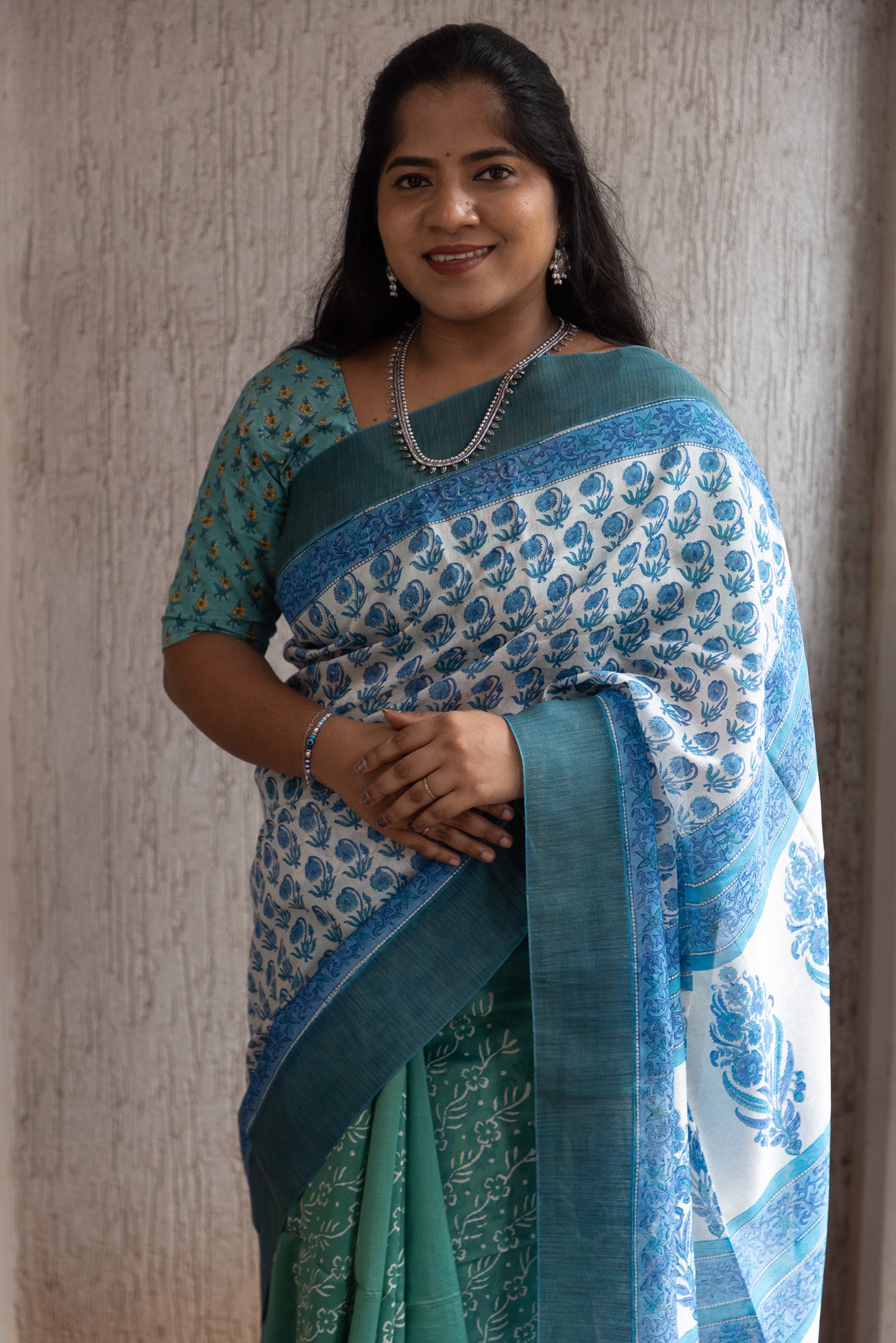 Light Green Maanto Patli Pallu Saree