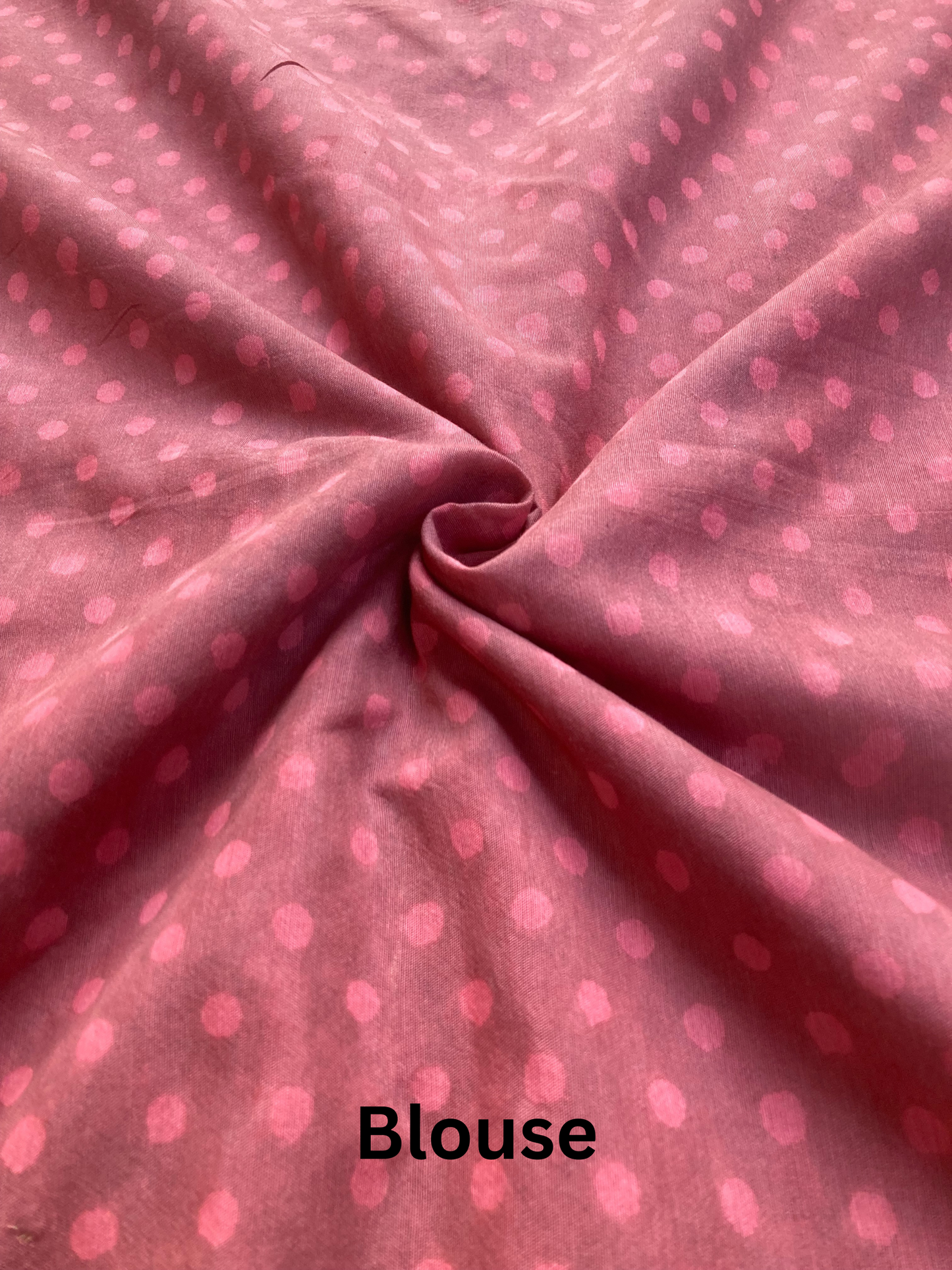 Ruby Block-Printed Chanderi Saree