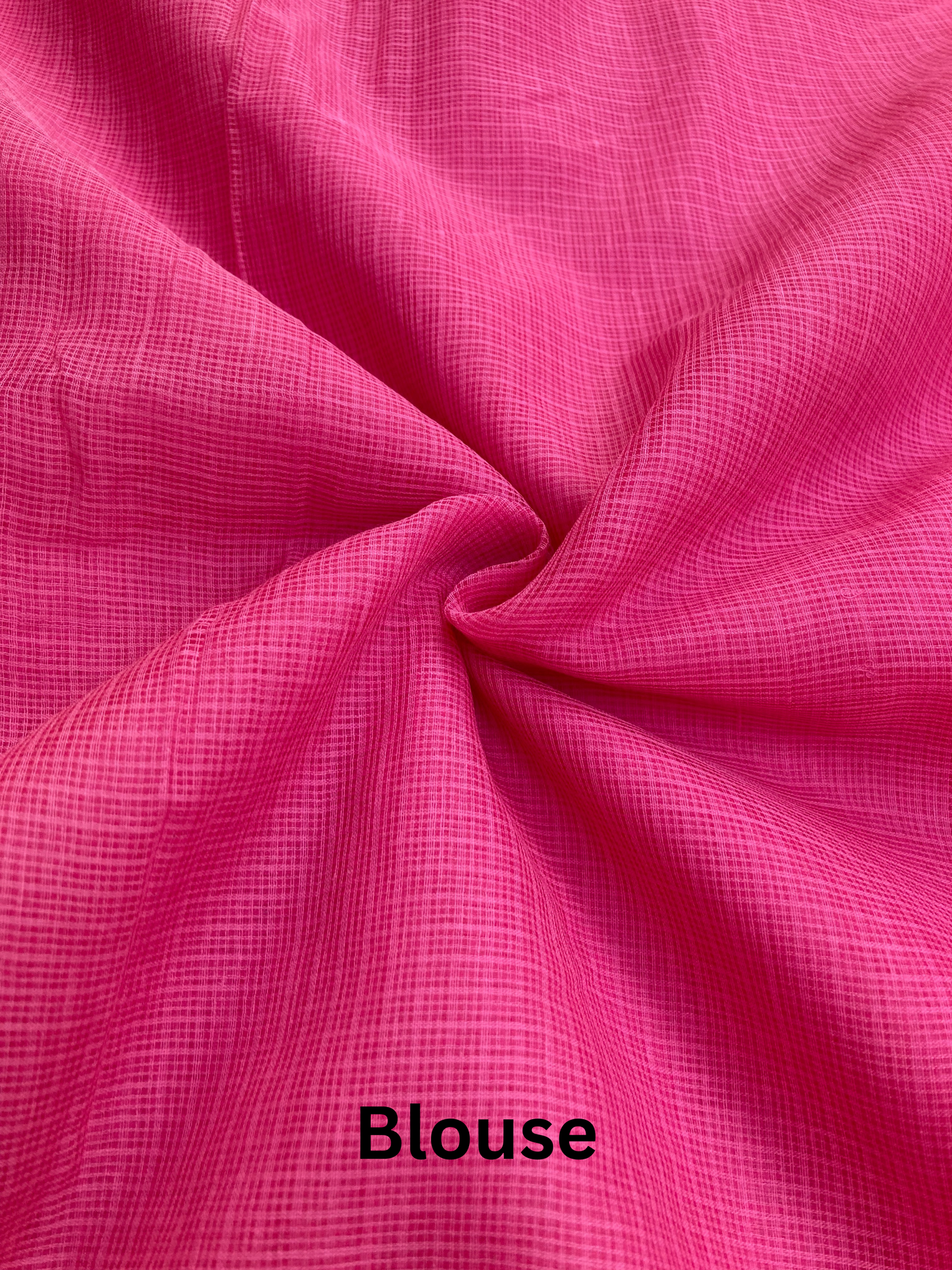 Baby Pink Ombre-Kota Doria Saree