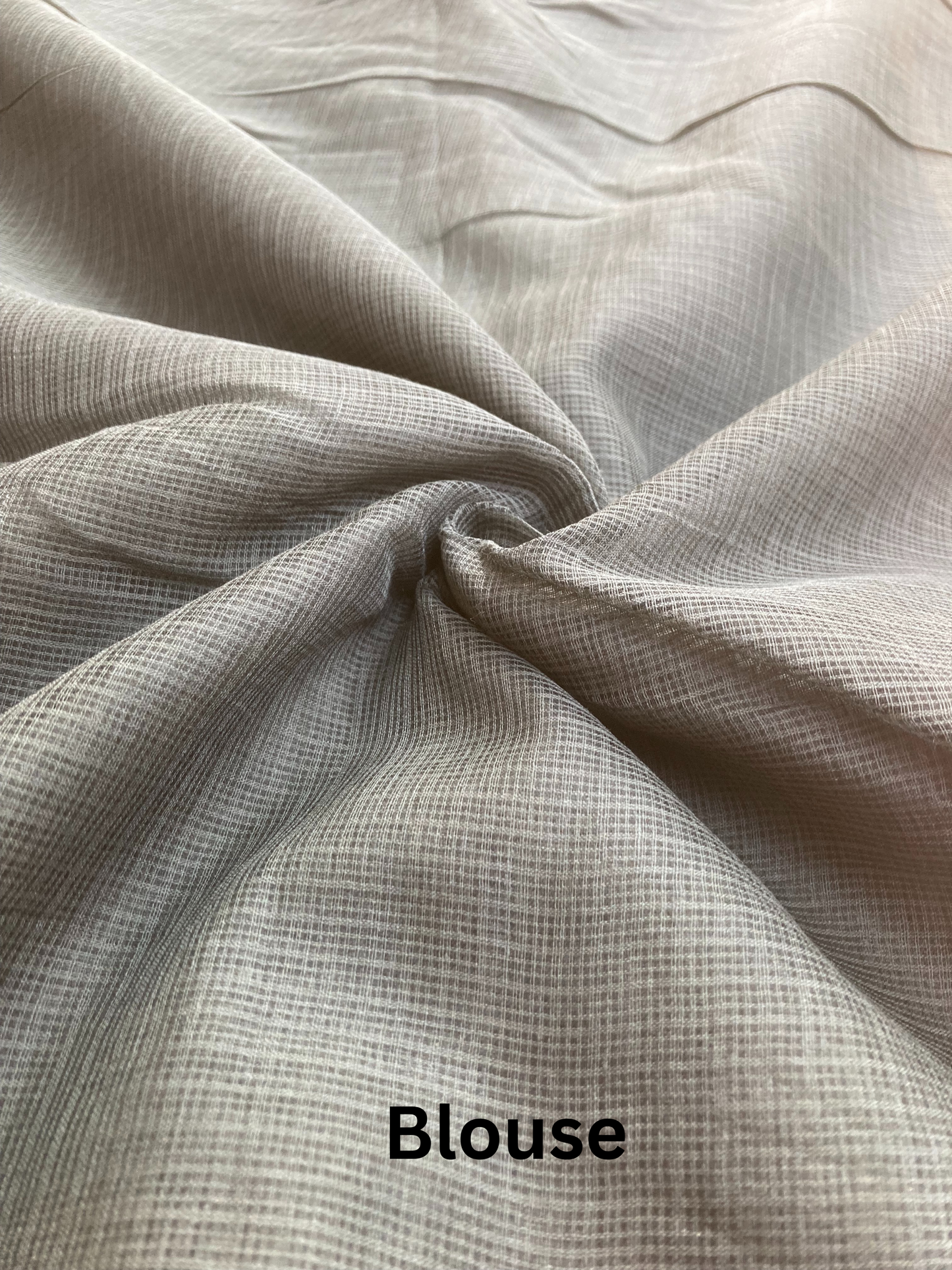 Cloud Ombre-Dyed Kota Doria Saree